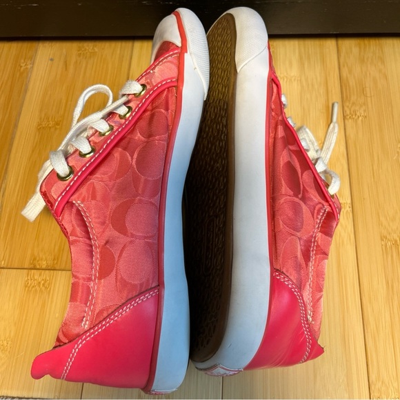 Coach Barrett Women Pink Sneakers Size 8B - Picture 4 of 10